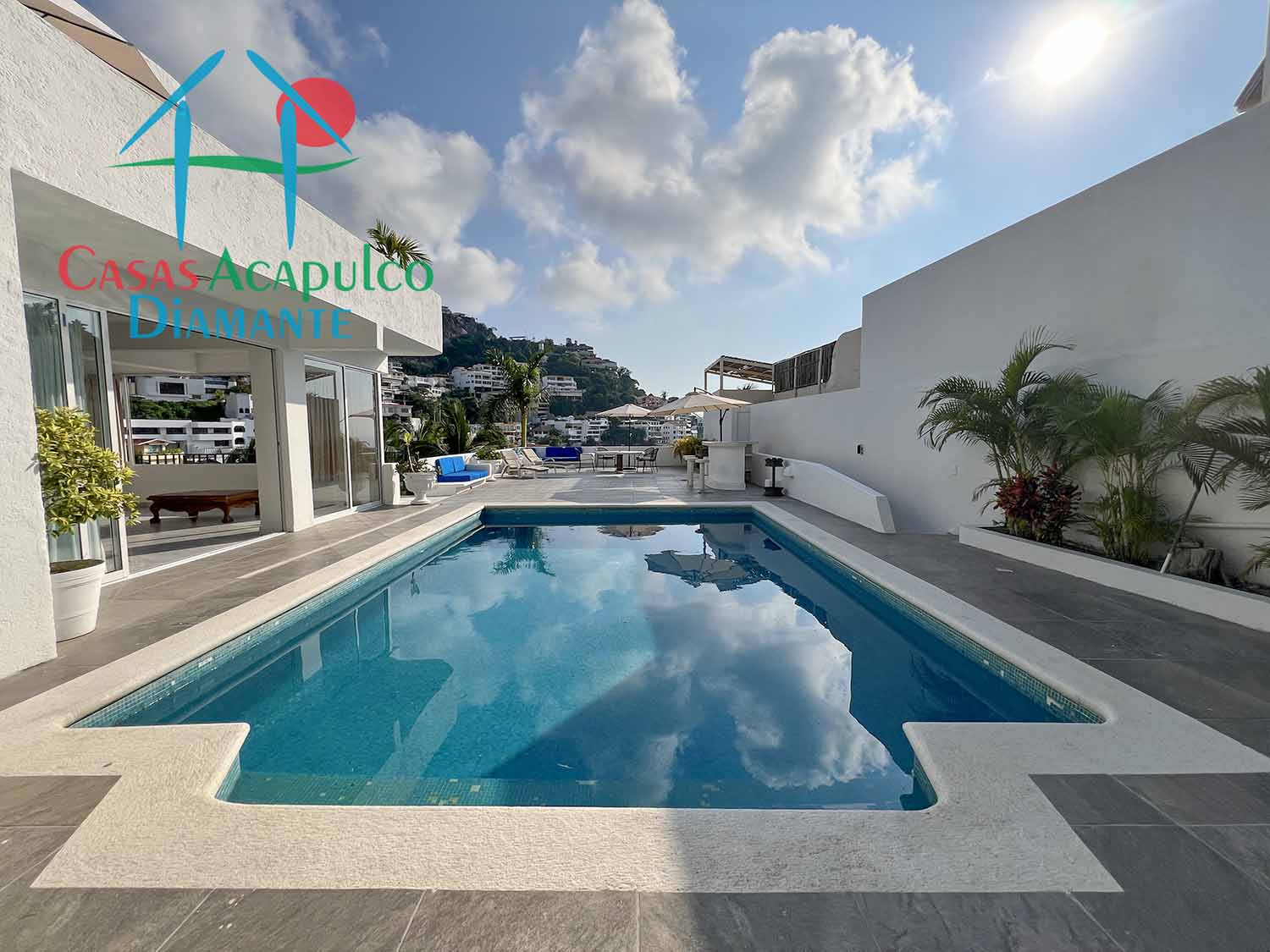 Villa Judith - Terraza y alberca 3 Villa Judith - Terraza y alberca 3